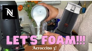 How To Foam Milk With Aeroccino 3 Make Coffee With Foam Tips amp Tricks  Easy Foamed Latte Recipe [upl. by Rochette670]