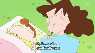 Shin chan english sub  mom cant sleep [upl. by Ballinger706]