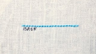 How to Back Stitch [upl. by Arzed]