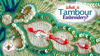 An introduction to tambour luneville embroidery with Caroline Homfray [upl. by Isabel]