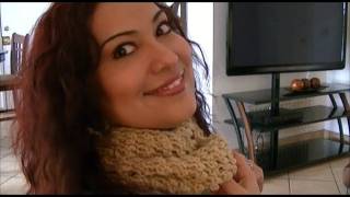 How To Crochet A Round Scarf Step By StepTutorial [upl. by Lazes944]