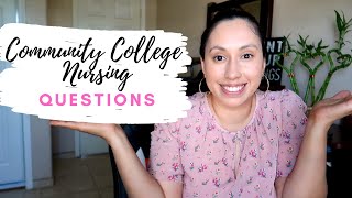 Frequently Asked Community College Nursing Program Questions Associate Degree Nursing program [upl. by Aneetsyrk]