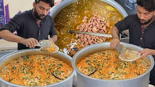 Hyderabadi Biryani Recipe  Original Beef Yakhni Pulao Making  Street Food Karachi Pakistan [upl. by Nnylyaj]