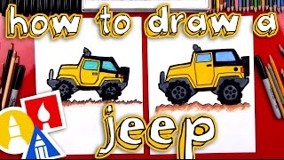 How To Draw A Jeep [upl. by Fihsak93]