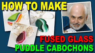 Making Fused Glass Cabochons with a Glass Kiln or Microwave Kiln Glass Fusing Project [upl. by Oecile]