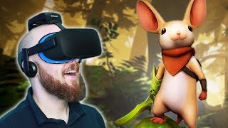 AWESOME VIRTUAL REALITY PLATFORMER Moss VR Oculus Rift Gameplay [upl. by Frydman]