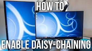 How To Enable DaisyChaining On The Dell U2414H Monitor [upl. by Nroht478]