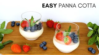 CLASSIC PANNA COTTA RECIPE  HOW TO MAKE PANNA COTTA [upl. by Ttihw26]