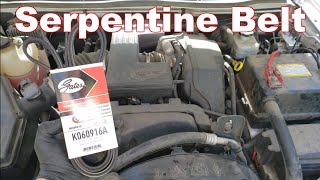 How to Replace A Serpentine Belt Chevy Colorado and GMC Canyon [upl. by Placidia]