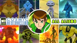 BEN 10 Ultimate Alien Cosmic Destruction ALL ALIENS [upl. by Auberbach]