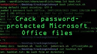 Crack PasswordProtected Microsoft Office Files Tutorial [upl. by Middle]