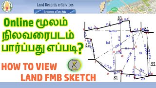 How to View Land Map in Online  View Land FMB Sketch  In tamil  Time to Tips [upl. by Anoniw81]