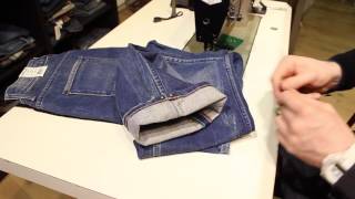 Uitleg Jeans Origineel inkorten met flap [upl. by Atokad]