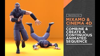 Mixamo amp Cinema 4D  Combine amp Create A Continuous Animated Sequence [upl. by Rocher227]