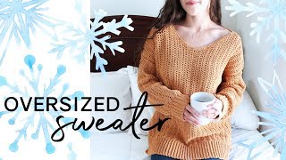 How to Crochet an Oversized Sweater [upl. by Lomasi]