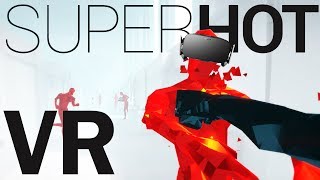 Dodging Bullets and Freezing Time  SUPERHOT VR Gameplay  Oculus Rift VR  Virtual Reality [upl. by Tsenre348]