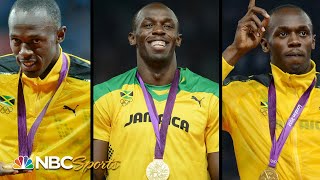 Usain Bolts TripleTriple The Ultimate Gold Medal Compilation  NBC Sports [upl. by Curhan]