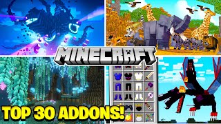 🔥 TOP 30 MELHORES ADDONS PARA MINECRAFT BEDROCK MCPEMINECRAFT PE [upl. by Eltotsira]