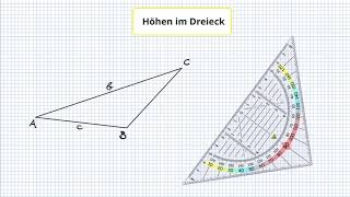 M2 Höhen im Dreieck und der Höhenschnittpunkt [upl. by Pegeen32]