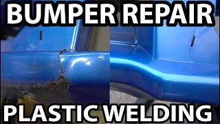 Plastic Welding Bumper Repair [upl. by Asen221]