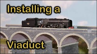 53 Installing a viaduct at Chadwick Model Railway [upl. by Rehpotsirh162]