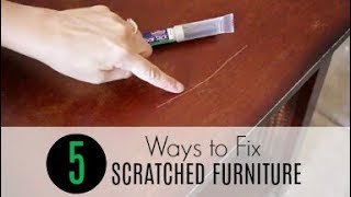 5 Easy Ways to Fix Scratched Furniture [upl. by Aitercal373]