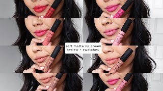 NYX SOFT MATTE LIP CREAM ⋆ Review  Lip Swatches 11 Shades [upl. by Trixy]