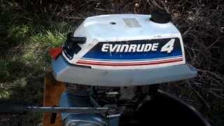 1980 E4WCSS Evinrude 4HP after 2nd service [upl. by Hermina821]