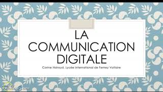 Quest ce que la communication digitale  Part 1 [upl. by Ahsitak]