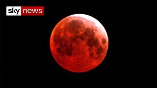 Watch live as blood moon rises over the Earth [upl. by Nosned]