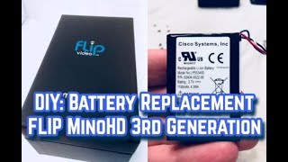 DIY Battery Replacement on 3rd Generation FLIP MinoHD [upl. by Ahsuoj373]