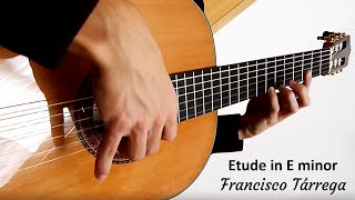 Francisco Tárrega  Etude in E minor  Classical Guitar [upl. by Wilkins285]