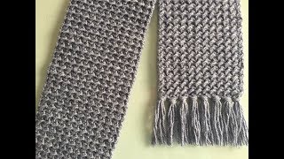 Crochet Scarf Tutorial  BEGINNER LEVEL  Easy And Fast [upl. by Nyraa407]