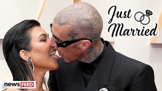 Kourtney Kardashian amp Travis Barker Get Married All The Details [upl. by Jaban]