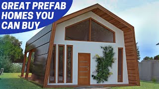 7 Great PREFAB HOMES 1 some affordable [upl. by Airpal451]