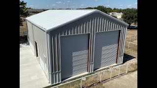 HOW TO INSTALL A BOLTUp METAL SHOP BUILDING  TEXAS BEST CONSTRUCTION [upl. by Cory513]