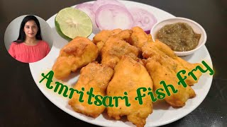 Amritsari Fish Fry Recipe  How to make fish fry  Crispy Fish Pakora Recipe अमृत्सरी फ़िश फ़्राई🐠 [upl. by Uziel]