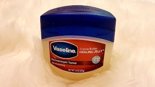 VASELINE COCOA BUTTER HEALING JELLY NIGHTTIME SKINCARE ROUTINE [upl. by Soinski458]