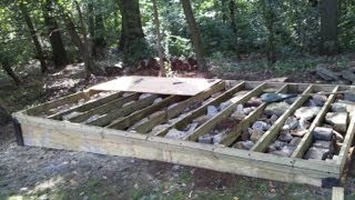 How To Build a Level Shed tiny houses barn foundation platform by Jon Peters [upl. by Parthinia]