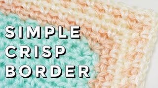 Easy Crochet Blanket Border Moss Stitch Border [upl. by Docilu268]