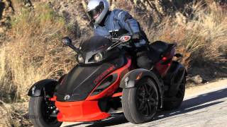 2012 CanAm Spyder Roadsters Review  Riding high on three wheels [upl. by Gatian759]