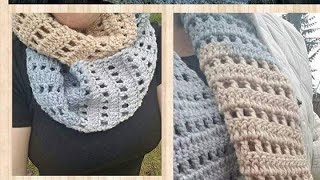 Quick and easy crochet infinity scarf [upl. by Marietta]