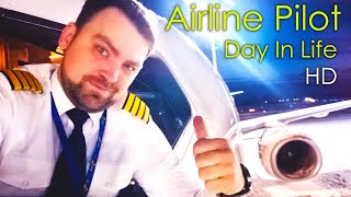 A Day in Life as an Airline Pilot A story of winter flight B737 HD [upl. by Einahets769]