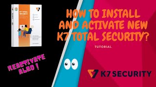 How to Install Activate And Reactivate New K7 AntivirusTotal Security [upl. by Cohberg]