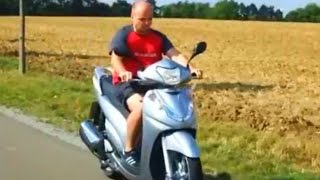 New Honda SH 300 i Scooter Test Drive  Germany [upl. by Refotsirk]