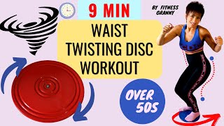 9 MIN WAIST TWISTING DISC WORKOUT l 11 effective exercises with TUMMY TWISTER PLATE NO REPEAT [upl. by Roi287]