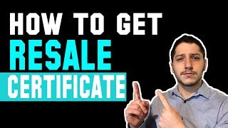 How To Get A Resale Certificate amp Tax Exemption For Wholesale Dropshipping [upl. by Nauqal]