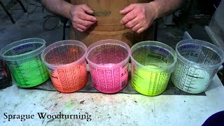 woodturning  Neon Galore [upl. by Ybhsa]