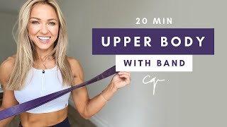 20 Min UPPER BODY WORKOUT at Home with Resistance Band [upl. by Bijan802]