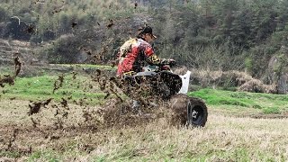 KAYO Quad ATV  250cc Performance Test Demonstration Water field [upl. by Andi343]